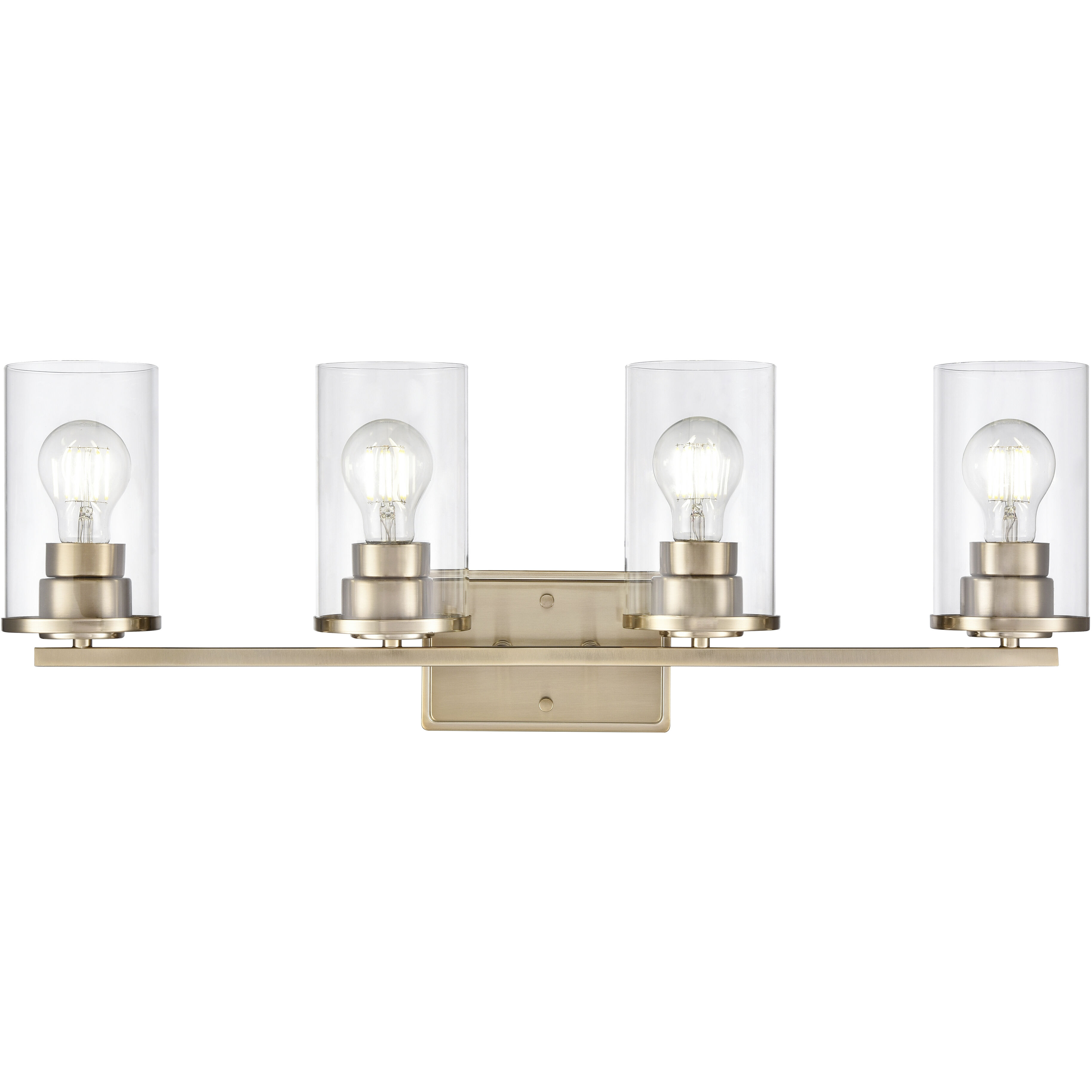 Verlana 4 Light 27.75 inch Modern Gold Bathroom Vanity Light Wall Light