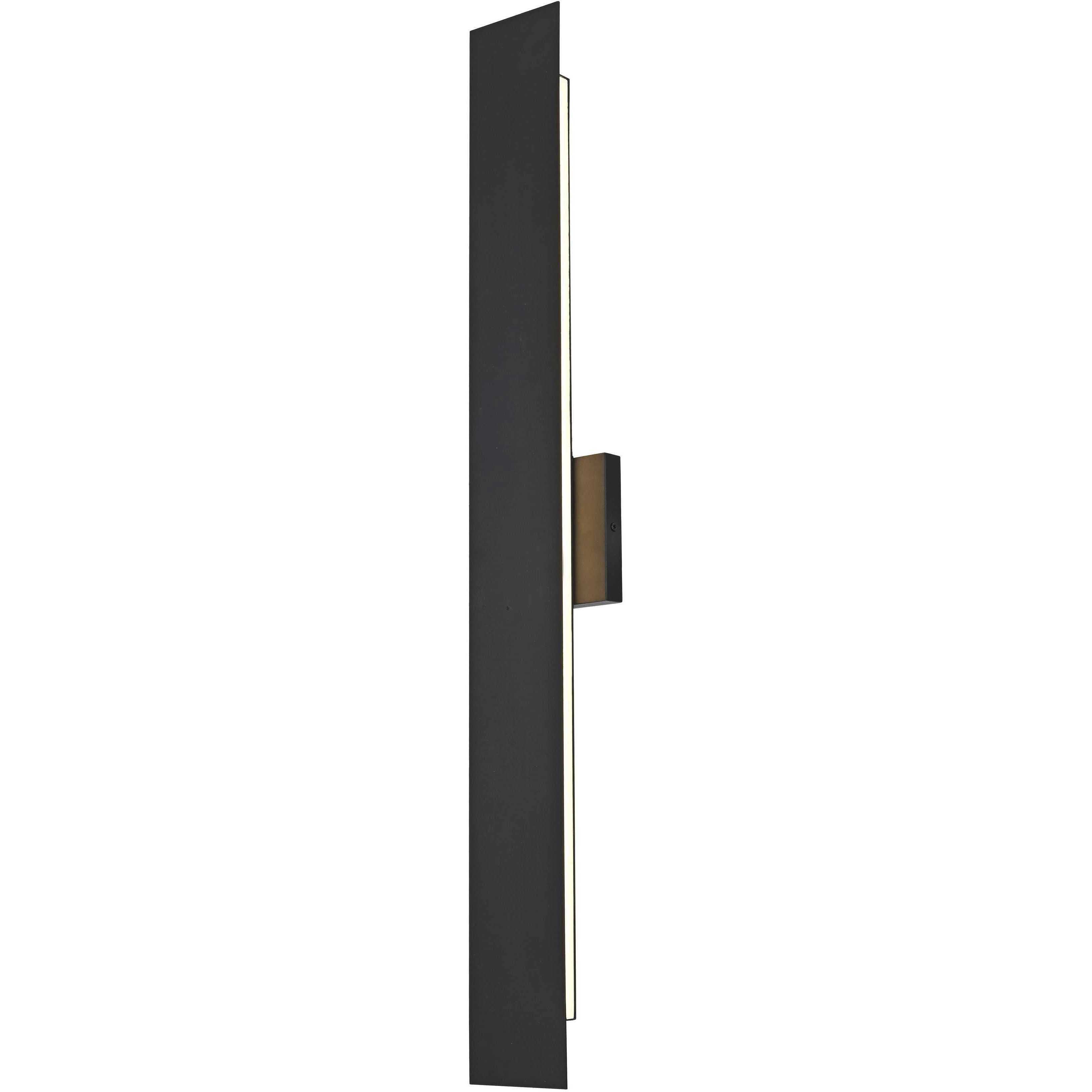 Waylen 2 Light 34 inch Black Outdoor Wall Sconce