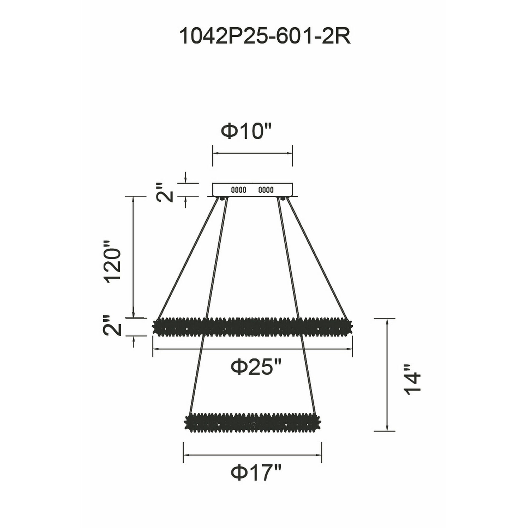 Arielle LED 25 inch Chrome Down Chandelier Ceiling Light