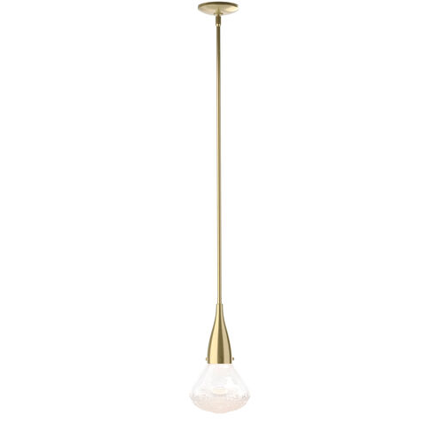 Fritz 1 Light 8.3 inch Modern Brass Mini Pendant Ceiling Light, Large