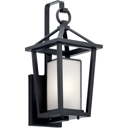 Pai 1 Light 17 inch Black Outdoor Wall, Medium