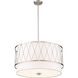 Dalton 4 Light 24 inch Brushed Nickel Pendant Ceiling Light
