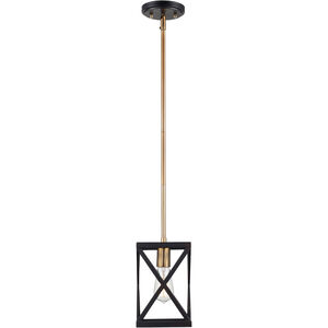 Ackerman 1 Light 6 inch Rubbed Oil Bronze and Antique Brass Pendant Ceiling Light