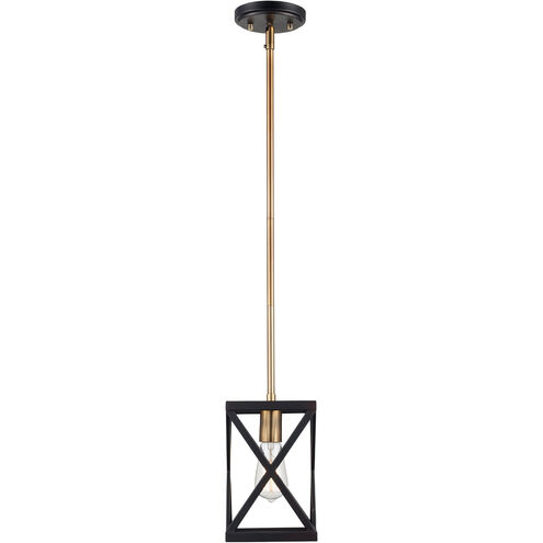 Ackerman 1 Light 6 inch Rubbed Oil Bronze and Antique Brass Pendant Ceiling Light