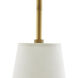Sherwood 1 Light 11 inch Natural and Antique Brass Pendant Ceiling Light