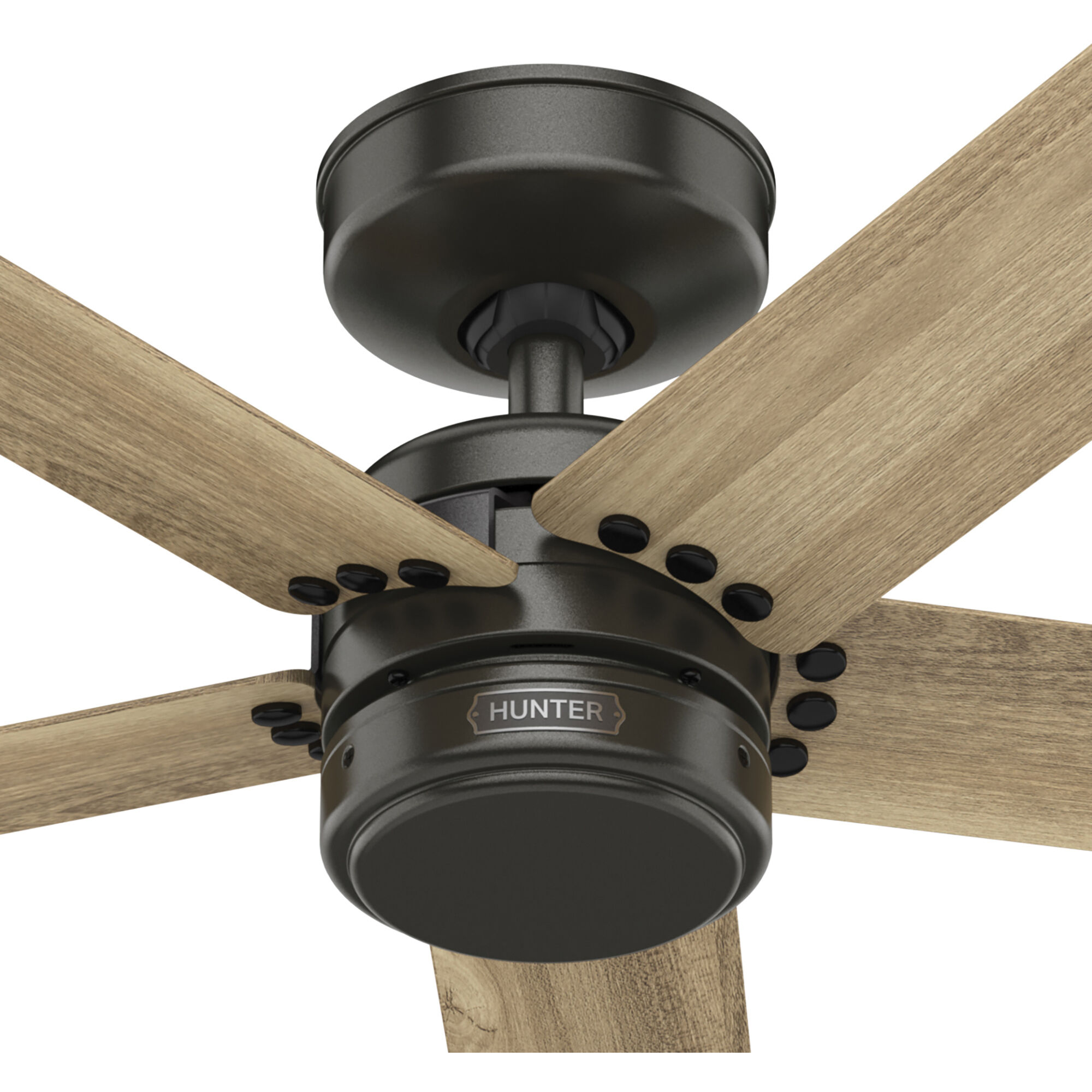 Burton 52 inch Noble Bronze with Golden Maple Blades Outdoor Ceiling Fan
