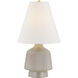 King 28.25 inch 15 watt Aged Brass/Ceramic Coccon Table Lamp Portable Light