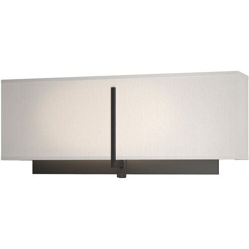 Exos 2 Light 16.5 inch Black ADA Sconce Wall Light in Flax, Square
