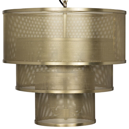 Arena 8 Light 20 inch Antique Brass Pendant Ceiling Light