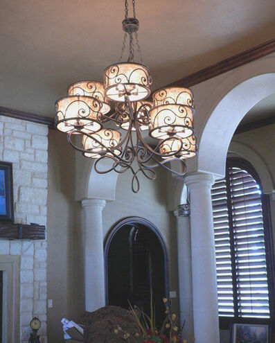 Windsor 40 Light 60 inch Antique Copper Chandelier Ceiling Light