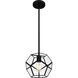 Piccolo 1 Light 10 inch Matte Black Mini Pendant Ceiling Light