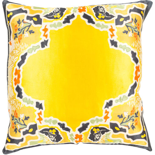 Geisha 20 inch Bright Orange, Mustard, Dark Green, Lime, Beige Pillow Kit