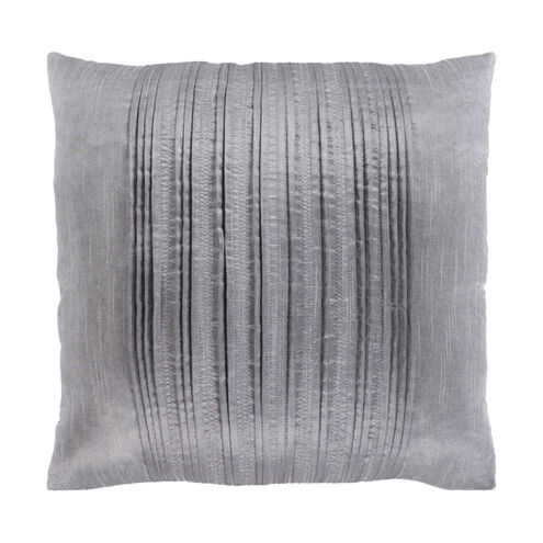 Wells 20 X 20 inch Gray Pillow Cover, Square