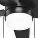 Bardot 44 inch Matte Black with Matte Black/Greyed Walnut Blades Ceiling Fan