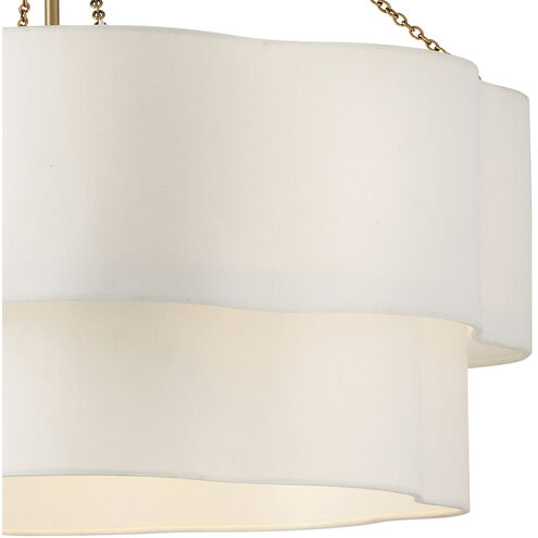 Gwen 8 Light 32 inch Lacquered Brass Chandelier Ceiling Light