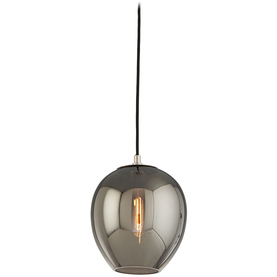 Odyssey 1 Light 9 inch Textured Black and Polished Nickel Pendant Ceiling Light