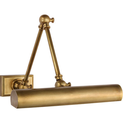 Chapman & Myers Cabinet Maker 13.25 inch 8.00 watt Hand-Rubbed Antique Brass Double Library Light Wall Light