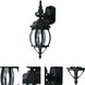 Crown Hill 1 Light 17.75 inch Black Outdoor Wall Mount