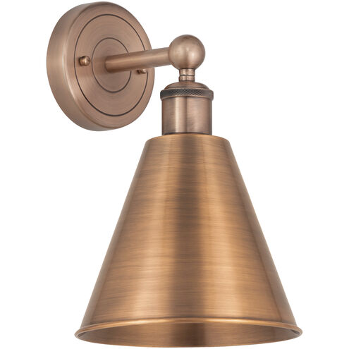 Ballston Cone 1 Light 8 inch Antique Copper Sconce Wall Light