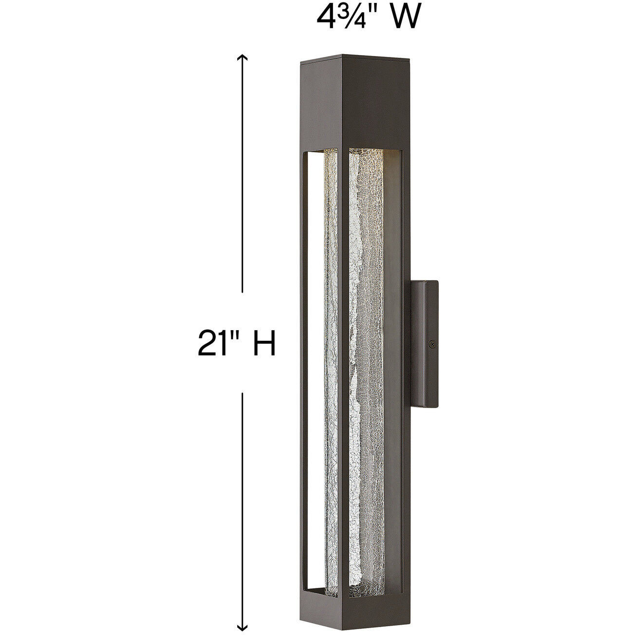 Vapor Outdoor Wall Mount Lantern in Bronze, Medium