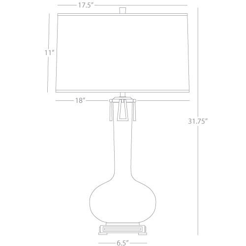 Athena 31.63 inch 150 watt Oxblood Table Lamp Portable Light