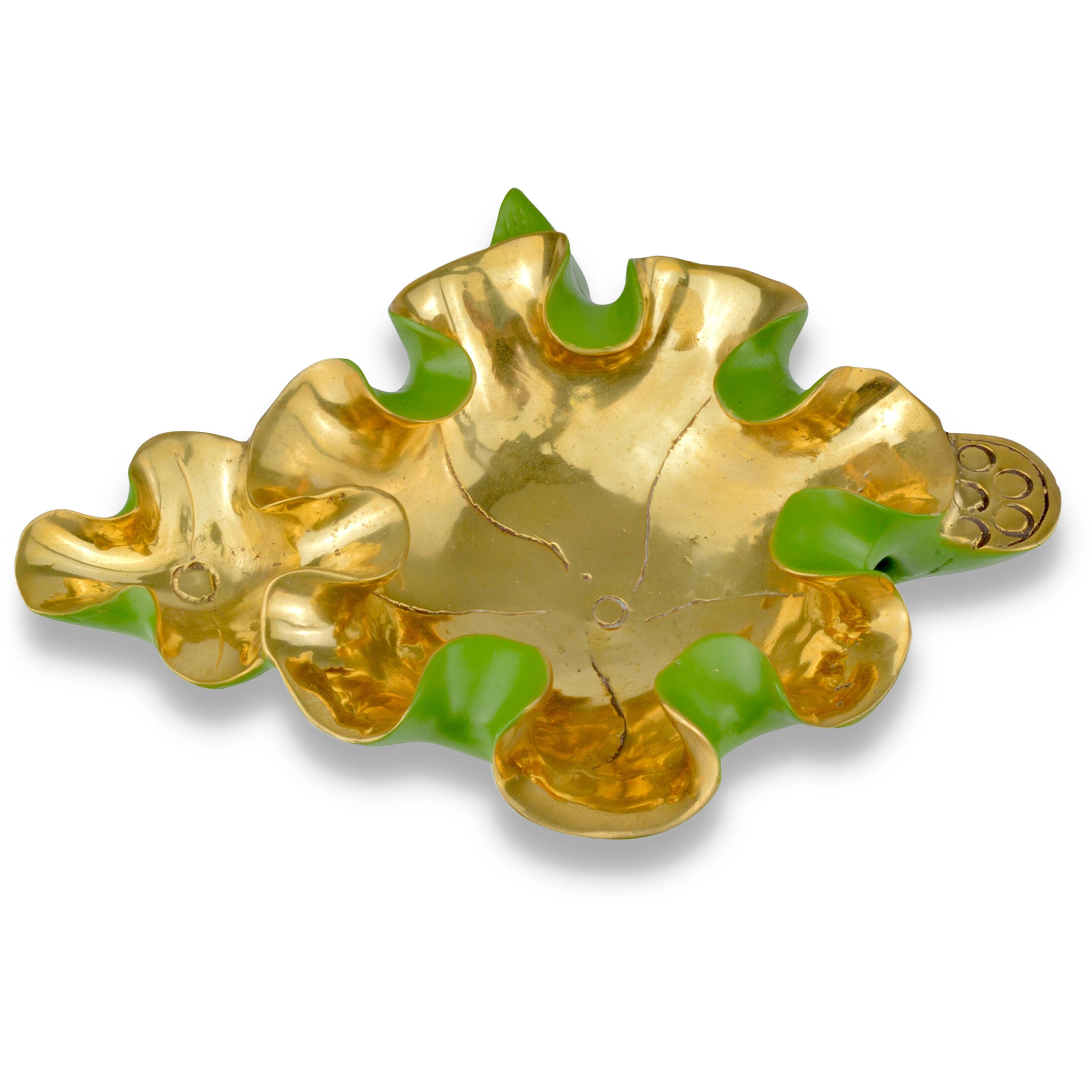 Wrapped Lotus Leaf 11 X 2.25 inch Bowl