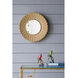 Aubrey 14 X 14 inch Distressed Gold Wall Mirror