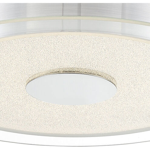 Diamond Dust LED 15.75 inch Chrome Flush Mount Ceiling Light