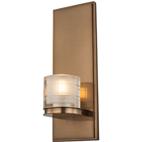 Library LED 4 inch Library Brass Wall Sconce Wall Light