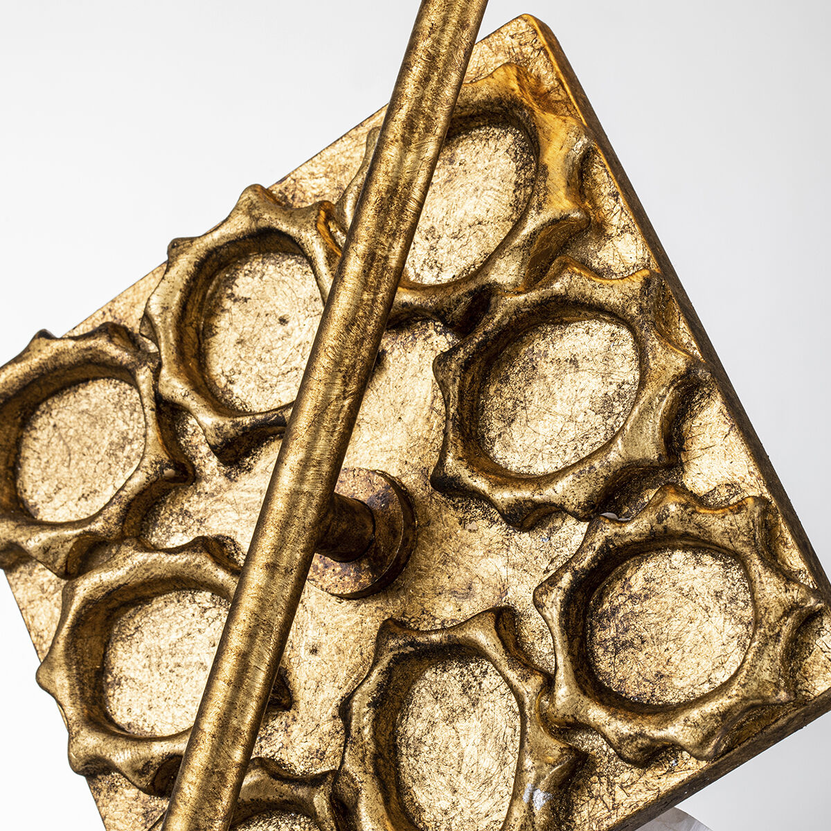 Star 1 Light 8.75 inch Gold Leaf ADA Sconce Wall Light