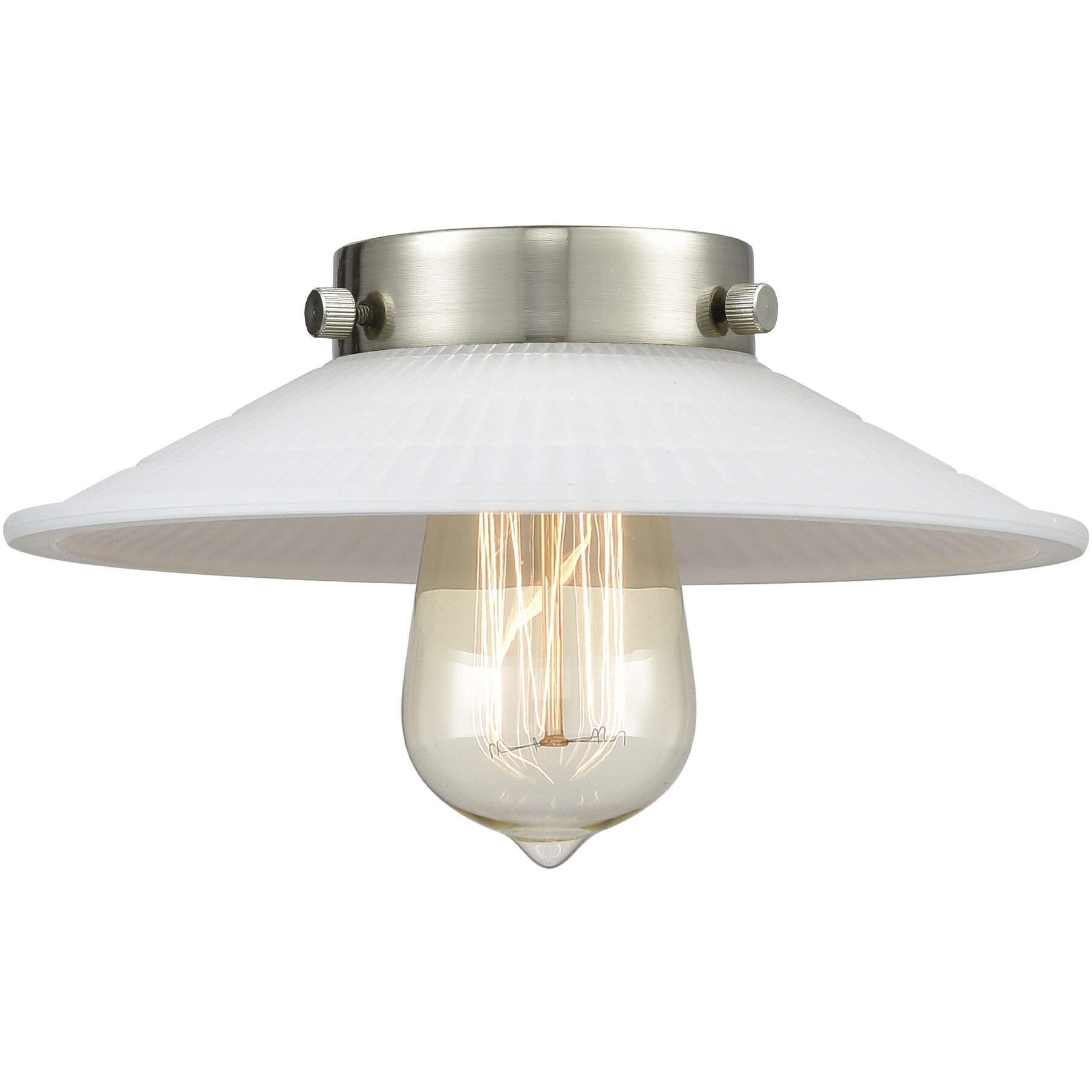 Franklin Restoration Halophane LED 8.5 inch Polished Chrome Mini Pendant Ceiling Light in Matte White Halophane Glass