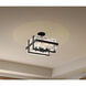 Cloud Break 4 Light 15 inch Coal Semi Flush Ceiling Light