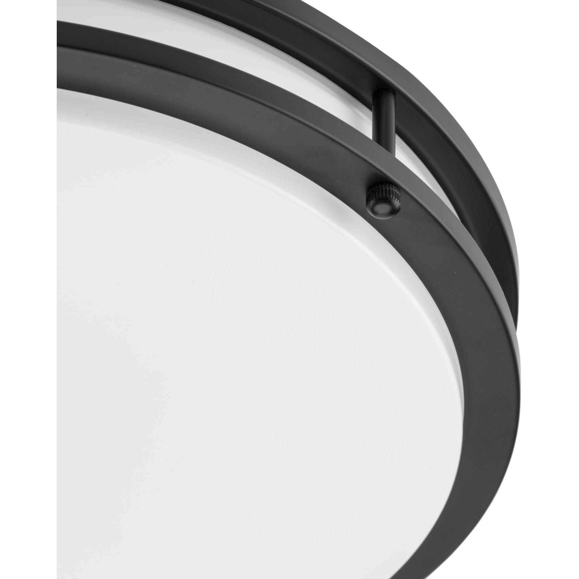 Abide LED LED 14 inch Matte Black Flush Mount Ceiling Light, Medium, Progress LED