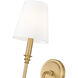 Jisele Wall Sconce Wall Light in Rubbed Brass