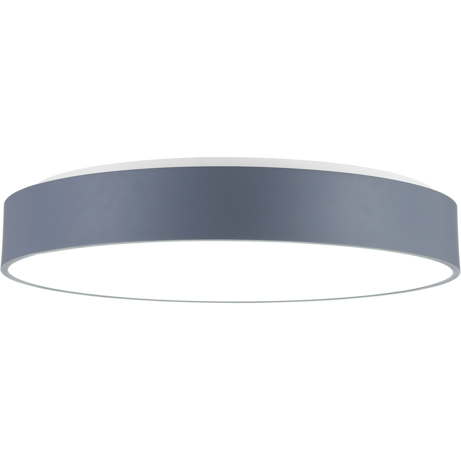 Arenal LED 24 inch Grey and White Drum Shade Flush Mount Ceiling Light in Gray and White