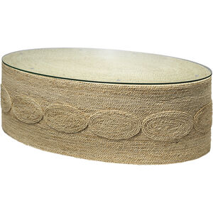 Barbados Oval 50 X 30 inch Off-White Coffee Table