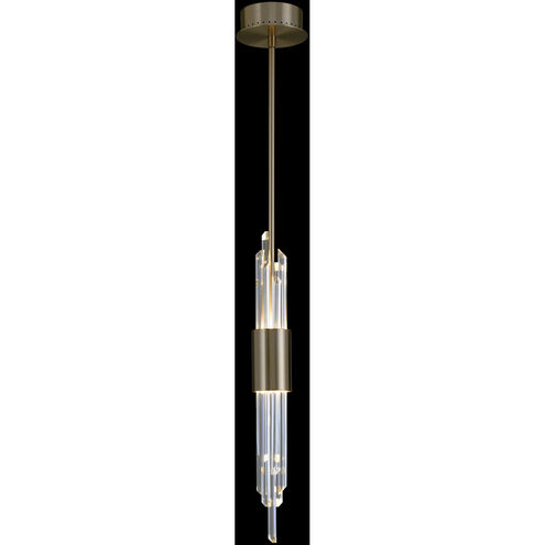 Lucca 3 inch Brushed Champagne Gold Mini Pendant Ceiling Light