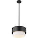 Counterpoint 1 Light 12 inch Matte Black Pendant Ceiling Light