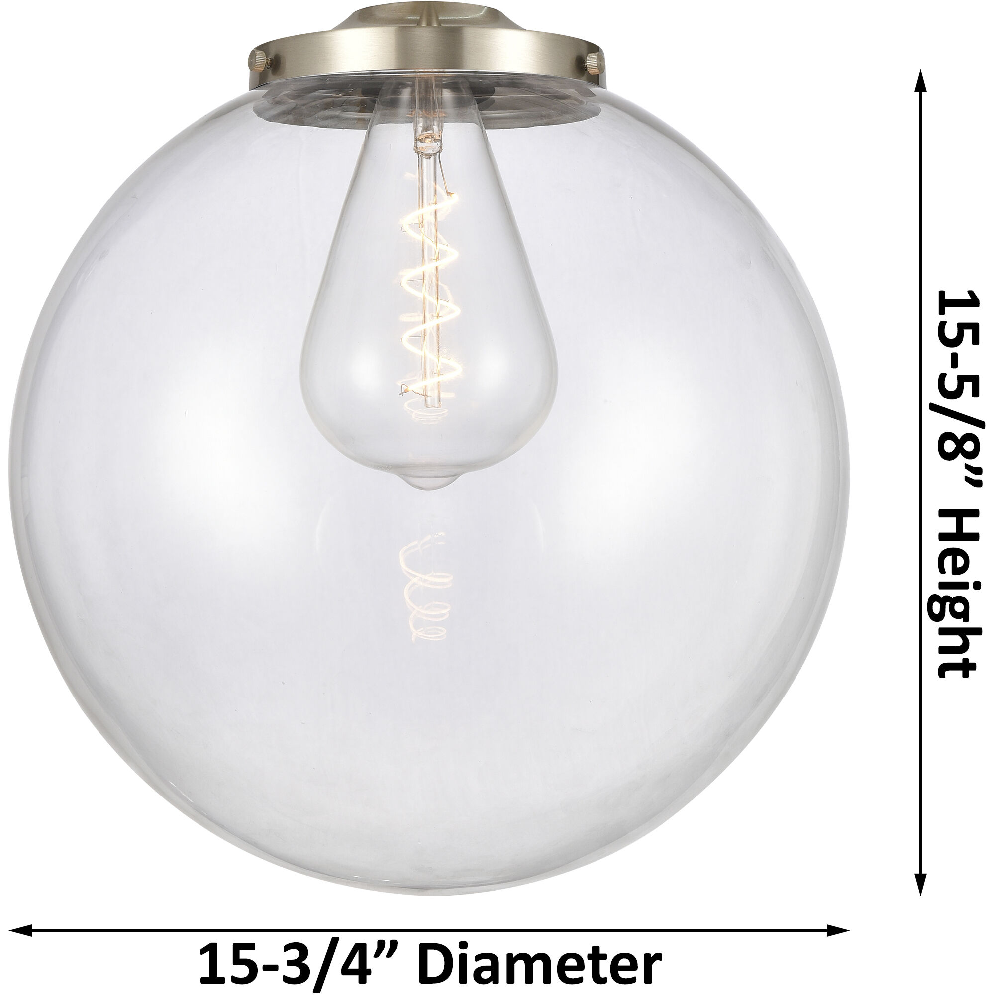 Franklin Restoration Beacon 1 Light 16 inch Antique Brass Pendant Ceiling Light in Incandescent, Clear