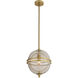 Irene 1 Light 12 inch Antique Brass Pendant Ceiling Light