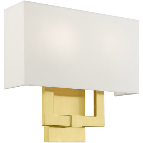 Meridian 2 Light 13 inch Satin Brass ADA ADA Sconce Wall Light