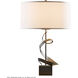 Gallery Spiral 22.9 inch 150 watt Dark Smoke Table Lamp Portable Light in Natural Anna, Spiral