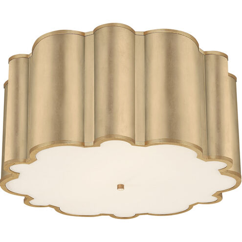 Alexa Hampton Markos 4 Light 26.25 inch Gild Flush Mount Ceiling Light in Frosted Acrylic, Grande