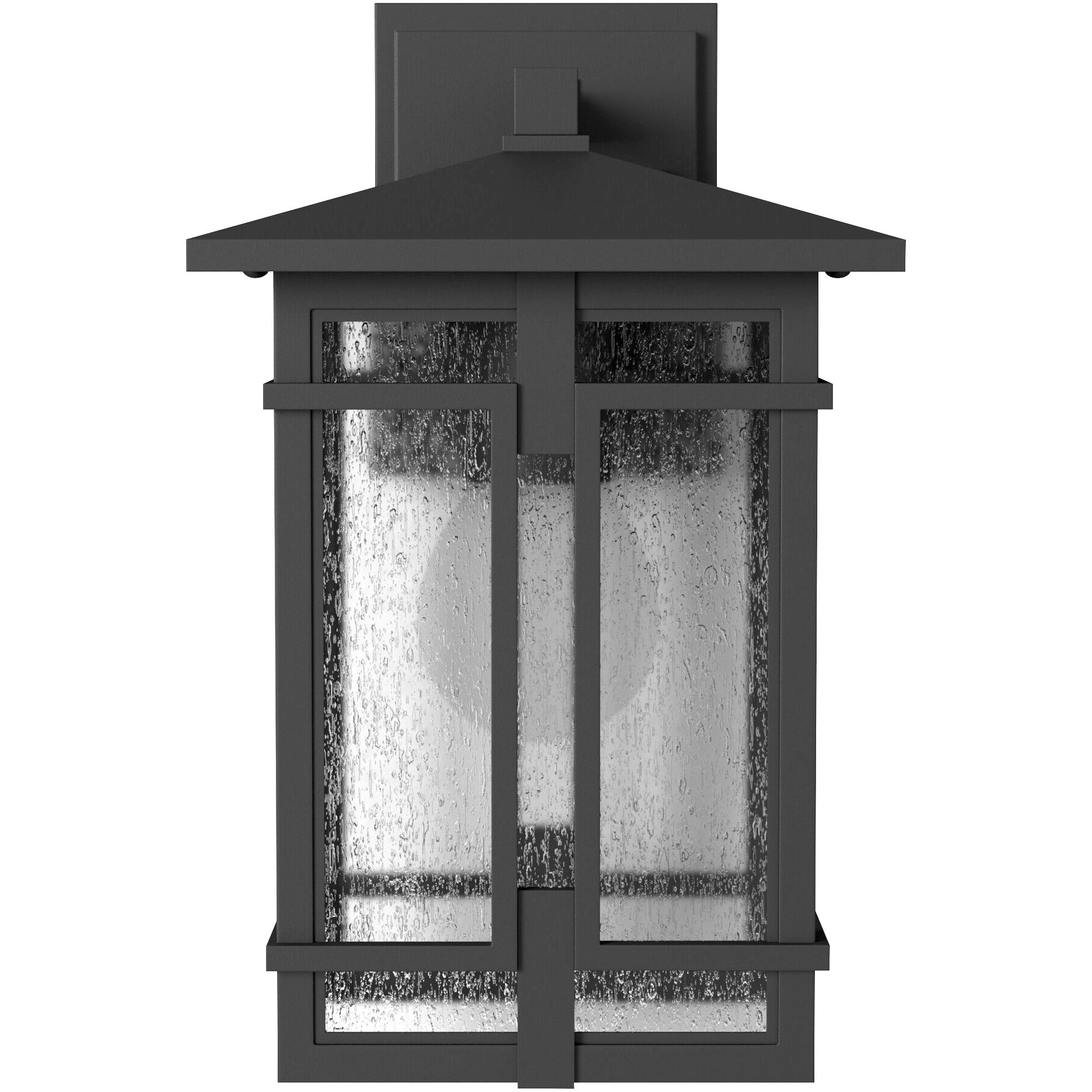 Tucker Outdoor Wall Mount Lantern in Museum Black, Small