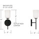 Lawson 1 Light 5 inch Matte Black Sconce Wall Light