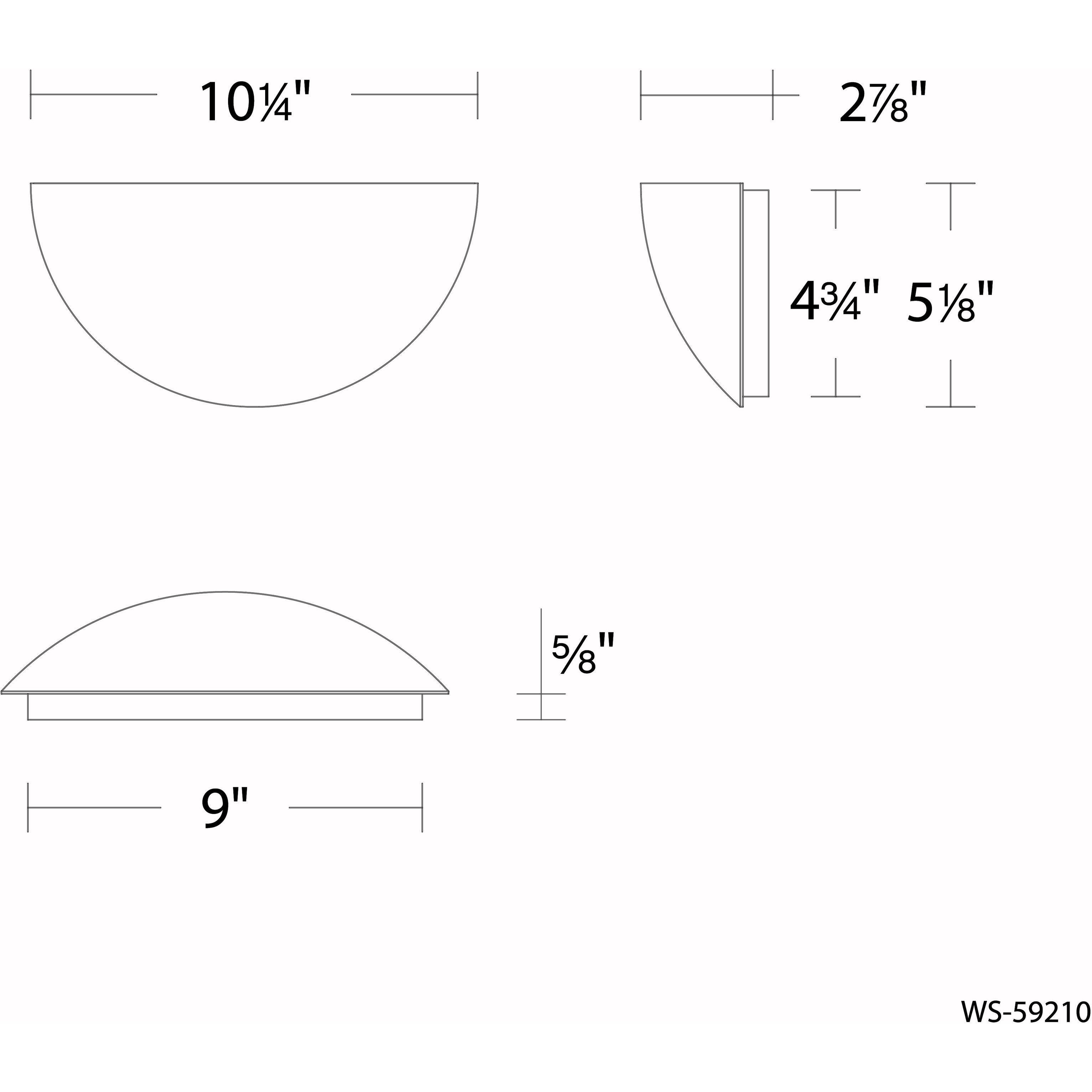 Collette Wall Sconce Wall Light in 2700K, Black, dweLED