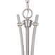 Pittman 9 Light 31 inch Brushed Nickel Chandelier Ceiling Light