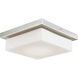 Gibraltar LED 12 inch Brushed Nickel Flush Mount Ceiling Light