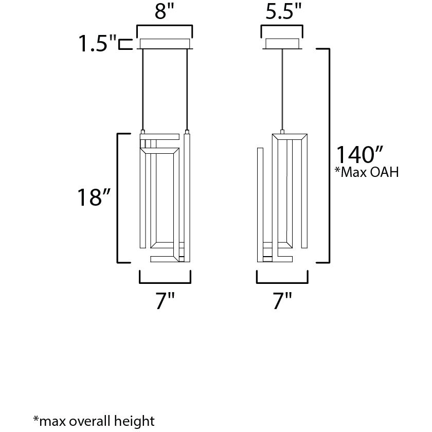 Penrose LED 7 inch Gold Single Pendant Ceiling Light