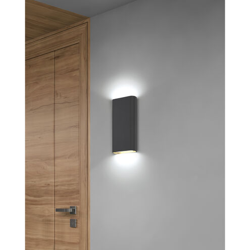 Lux LED 6 inch Black ADA Wall Sconce Wall Light
